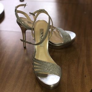 Nina Silver Evening heels
